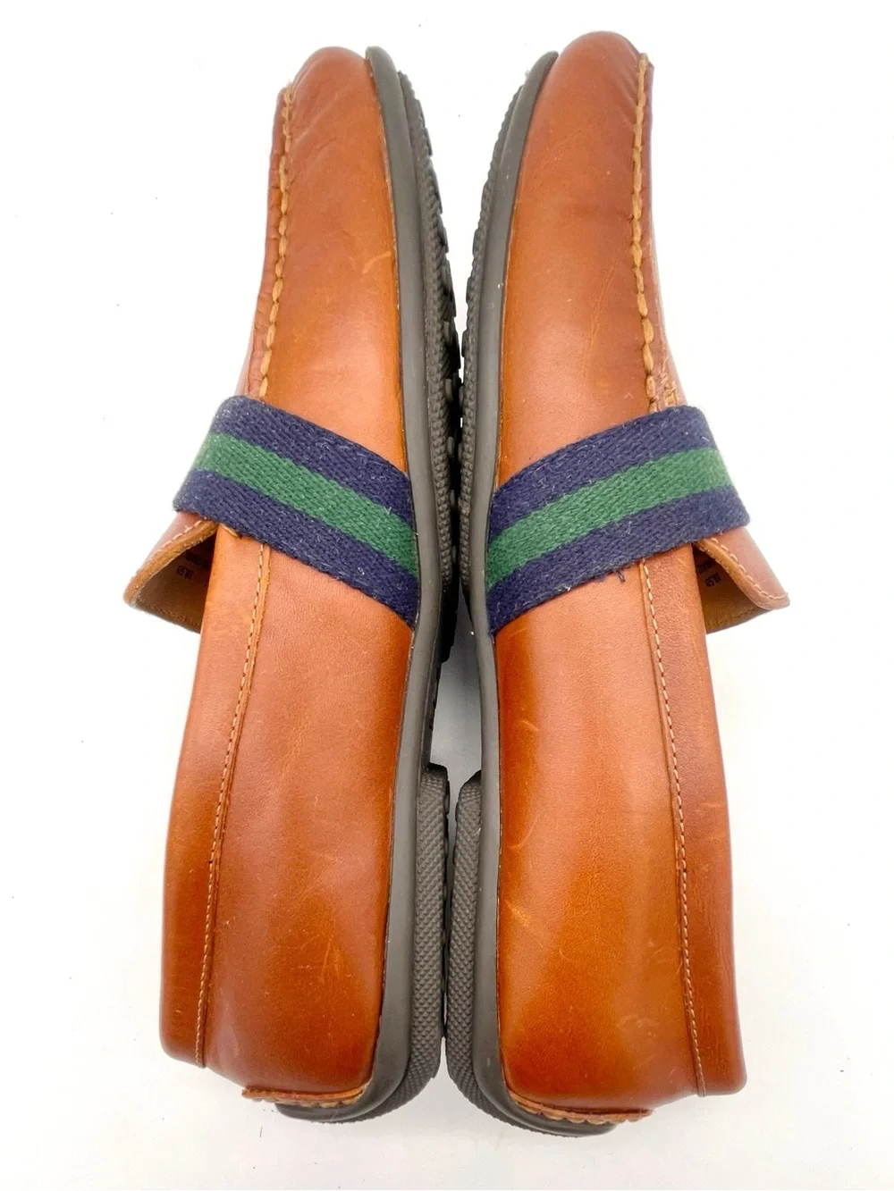 Polo Ralph Lauren Riali Driver Loafers Mens 10.5D Brown Leather Preppy Moc Shoes